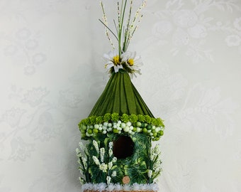 Miniature Enchanted Fairy Garden Doll House - An Irish Green Garden