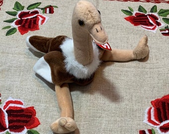 Vintage 1997 Ty Beanie Baby Original &#39;Stretch&#39; The Ostrich