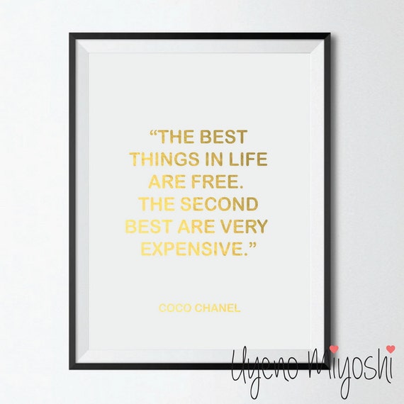 The best things in life are FREE! The 2nd best are very, very expensive ✨💎  #fashion #CoCoChanel