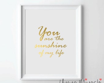 The Best Love Quote Gold Foil Print Gold Print Custom Print | Etsy