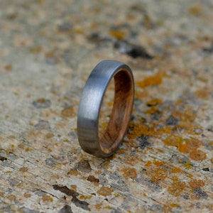 Titanium and olive wood ring, Wedding Ring,Wood ring, Olive wood ring,Titanium Ring