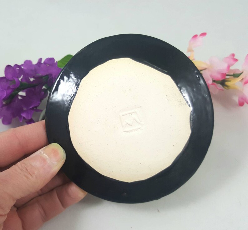 sgraffito bird pottery bowl pottery bird nest bird lover gift jewelry dish pottery anniversary Bird nest black and white ceramic dish