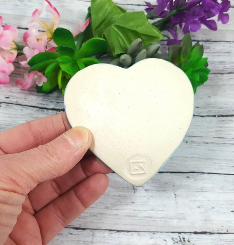 Hummingbird jewelry dish, wedding ring dish, ring dish, trinket dish, ring holder dish, heart dish, earring dish, tea bag dish, anniversary image 4