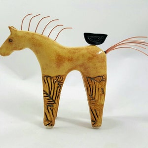 Horse sculpture, horse art, horse, horse pottery, pottery animals, gift for horse lovers, ceramic horse, horse figurine, animal sculpture