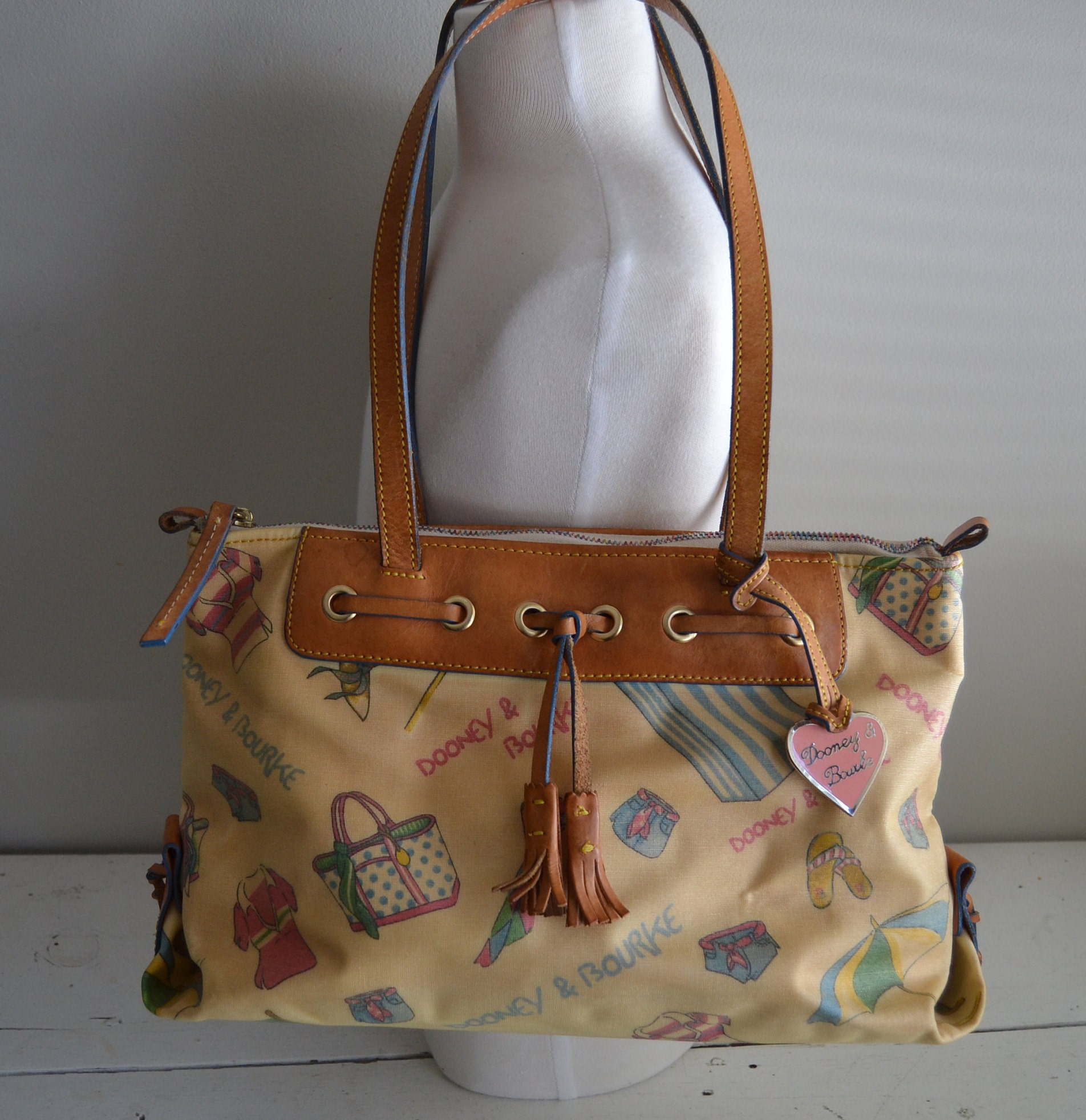 Dooney and Bourke Handbagretired Miami Beach Dayzip Toplg Etsy UK