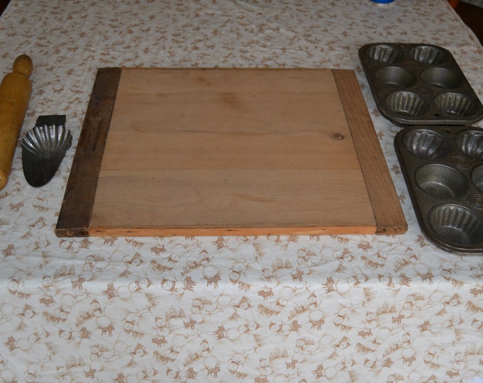 Rustic Farmhousevintage Baking Itemswood Bread Boardwood Etsy