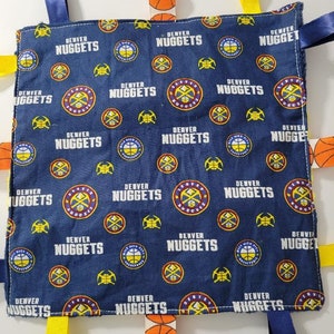 Denver Nuggets Baby Tag Security Blanket