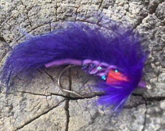 Purple Rabbit Matuka Fly, I also make Fishing Fly, Bass fly, Top Water Fly, Floating Bass Fly, Frog Diver