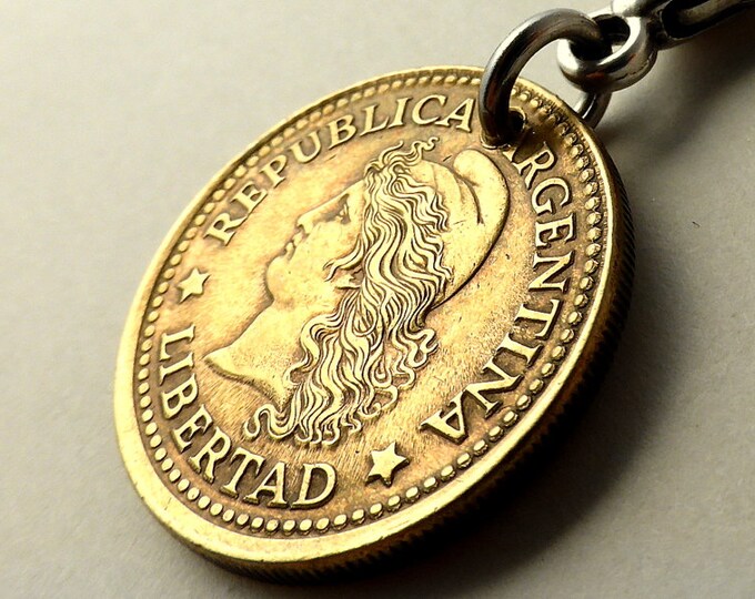 Argentine Zipper Charm Argentinian Charm Vintage Argentina Etsy