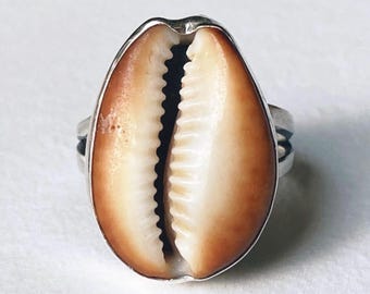 Cowrie shell ring