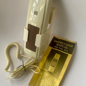 Vintage 1980s Unitech One Piece Touch Tone Telephone / corded phone / landline / vintage telephone / retro electronics