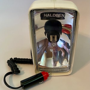 Midcentury Modern Emergency Car Light with cover / 1970s / Vintage electronics / Vintage car accessories