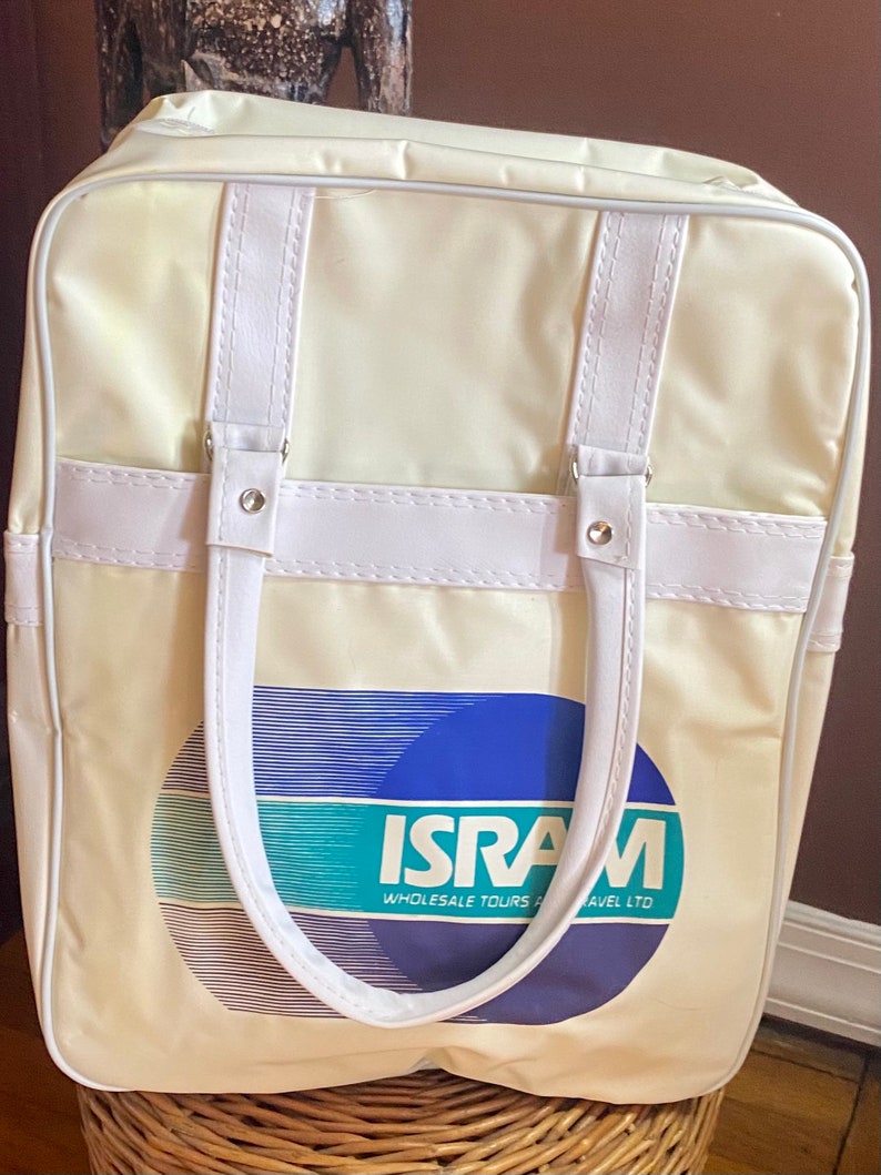 Vintage Airline Travel Bag / Isram Travel Agency / Overnight Bag ...