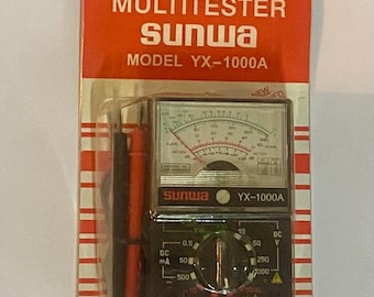 Vintage Sunwa Multitester / retro electronics/ 1970s / vintage volt meter