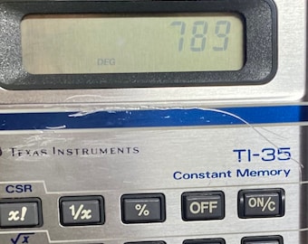 Vintage Calculator/ Texas Instruments TI-35 Constant Memory