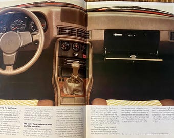 1982 Porsche 924/924 Turbo sales brochure and product guide /Vintage car / Vintage brochure / softcover
