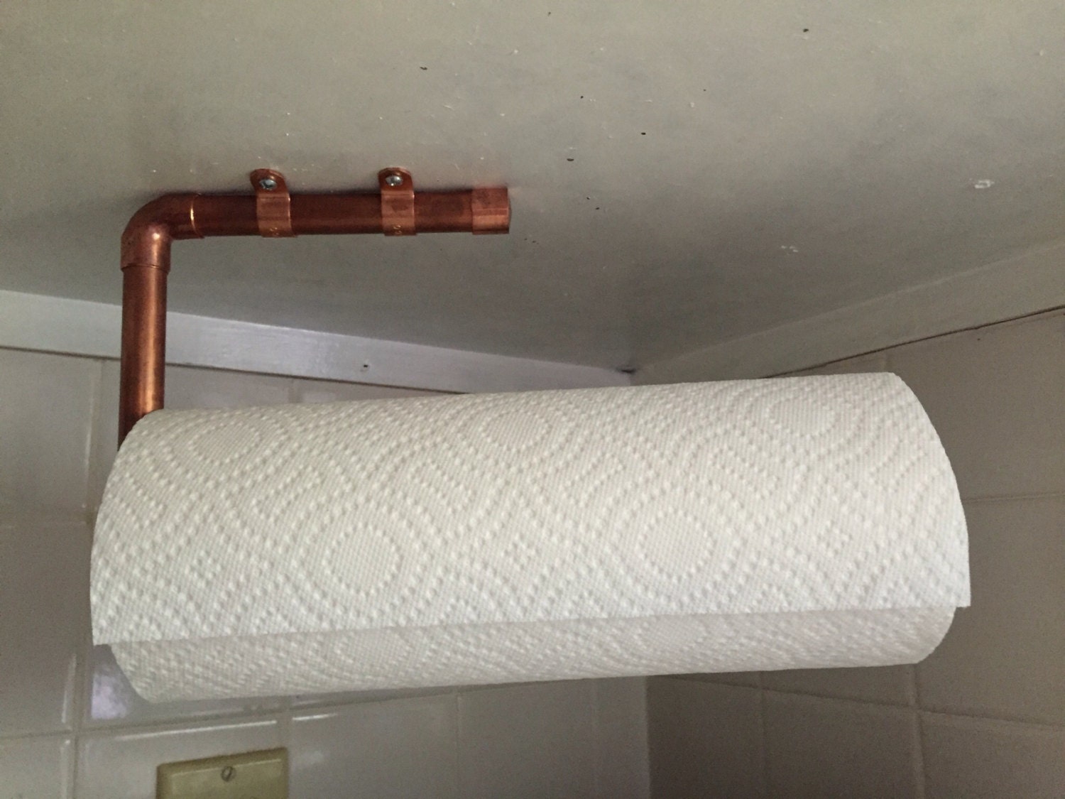 Copper Pipe Paper Towel Holder...industrial Design Etsy