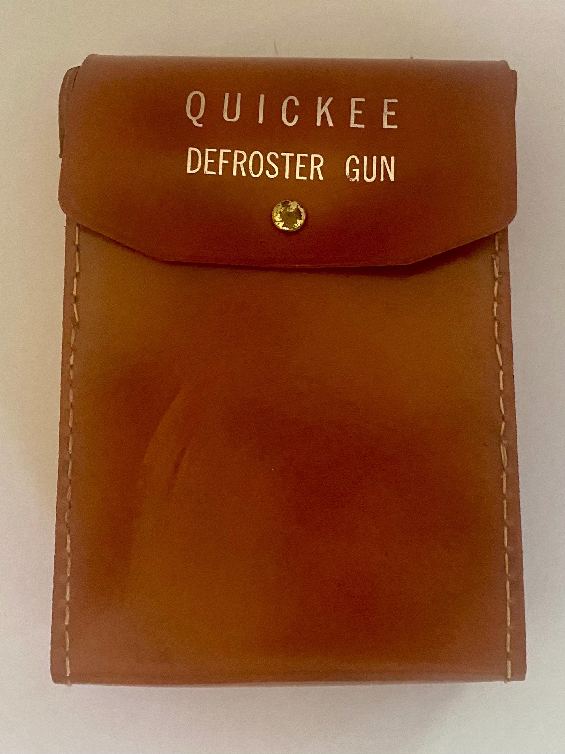Quickee Vintage Windshield Defroster Gun With Leather Case 