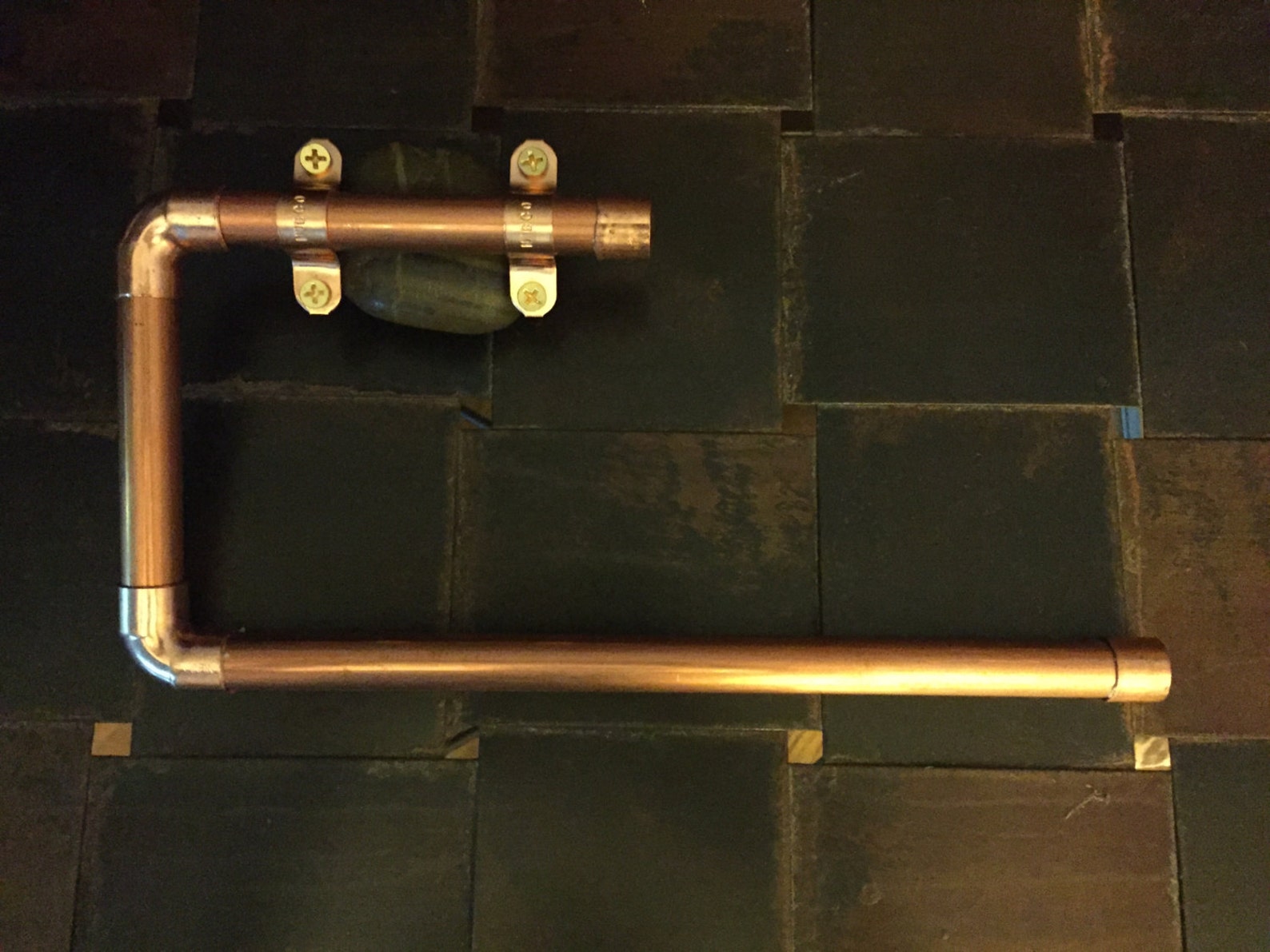Copper Pipe Paper Towel Holder...industrial Design Etsy