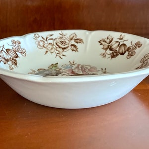 Vintage dessert fruit bowl  / 1960s / Windsor ware / Windsor Fruit / Johnson Brothers / retro kitchen /vintage China