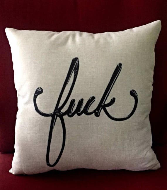 Cool As Fuck Decorative Throw Pillow For Home Etsy