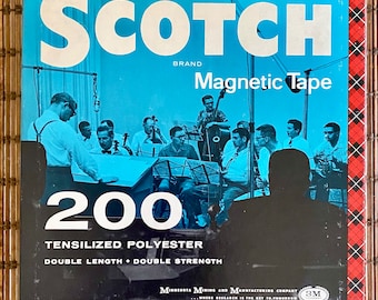 Vintage Scotch Magnetic Tape / reel to reel audio / 1960s / 1970s/ Vintage audio