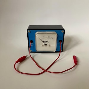 Vintage SK Science Kit Inc Ammeter / retro electronics/ 1960s 1970s / vintage ammeter
