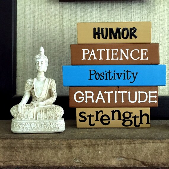 Hope And Encouragement Wood Word Blocks Stacking Block Set Etsy