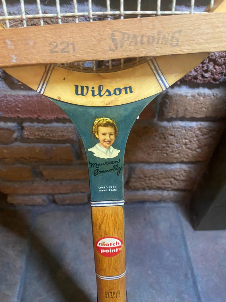 Wilson Wood Racket Wilson Wooden Tennis Racquet With Frame / Maureen Connolly Famous ...