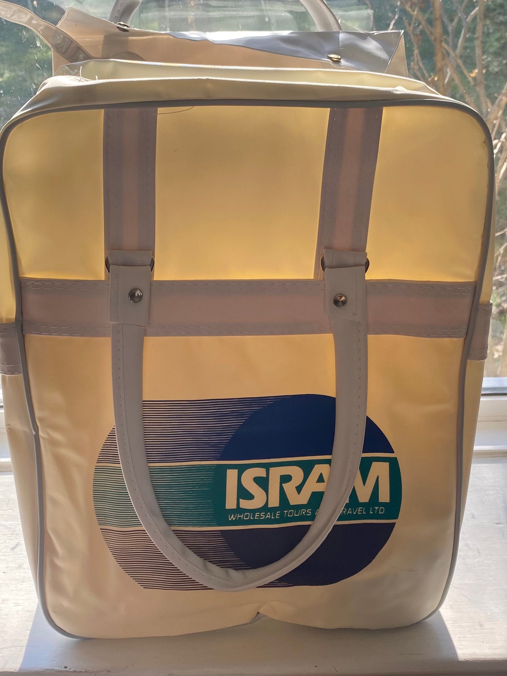 Vintage Airline Travel Bag / Isram Travel Agency / Overnight Bag ...