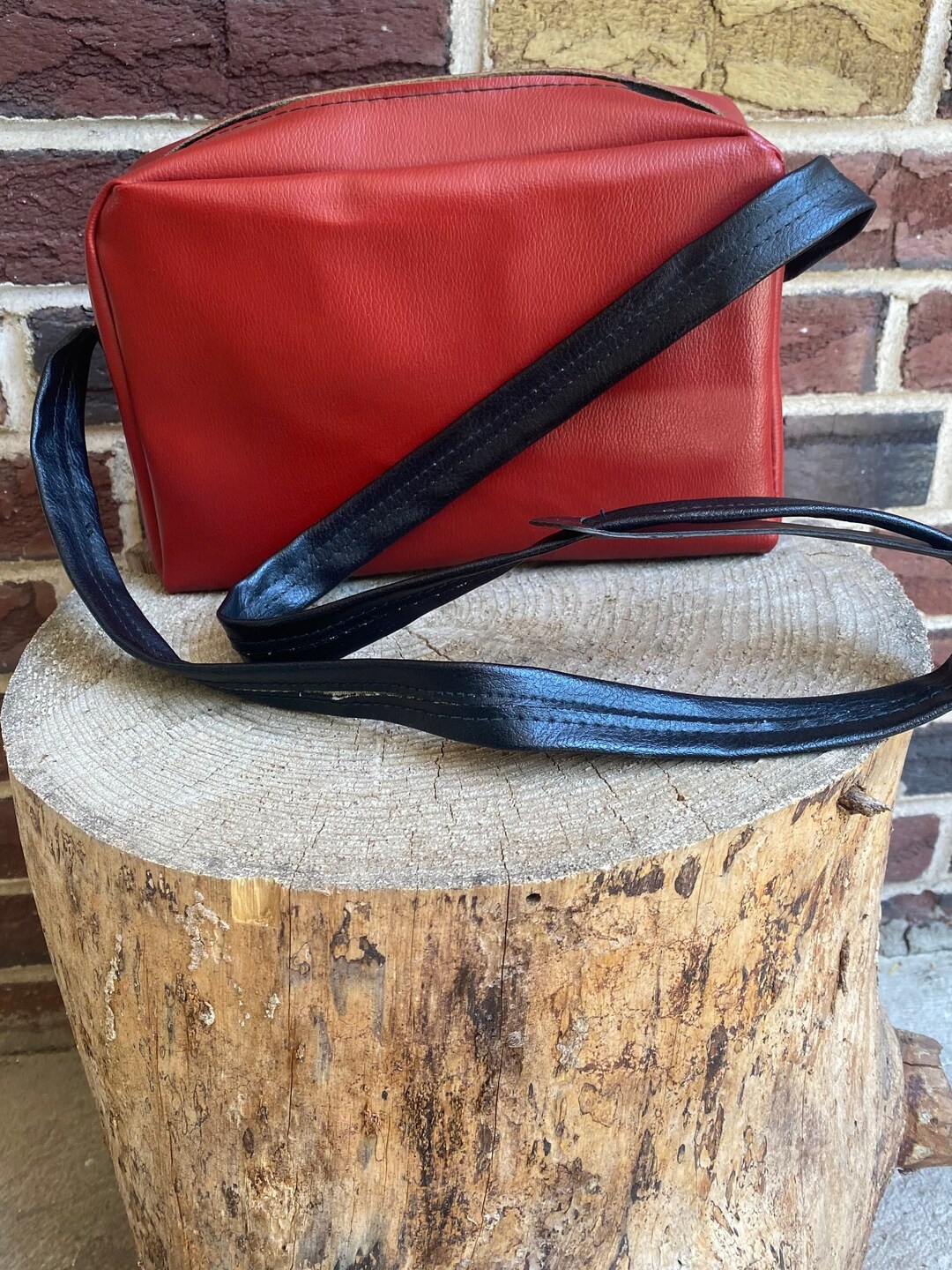 Red Vintage Leather Camera Bag / Vintage Photography / 1950s / Etsy