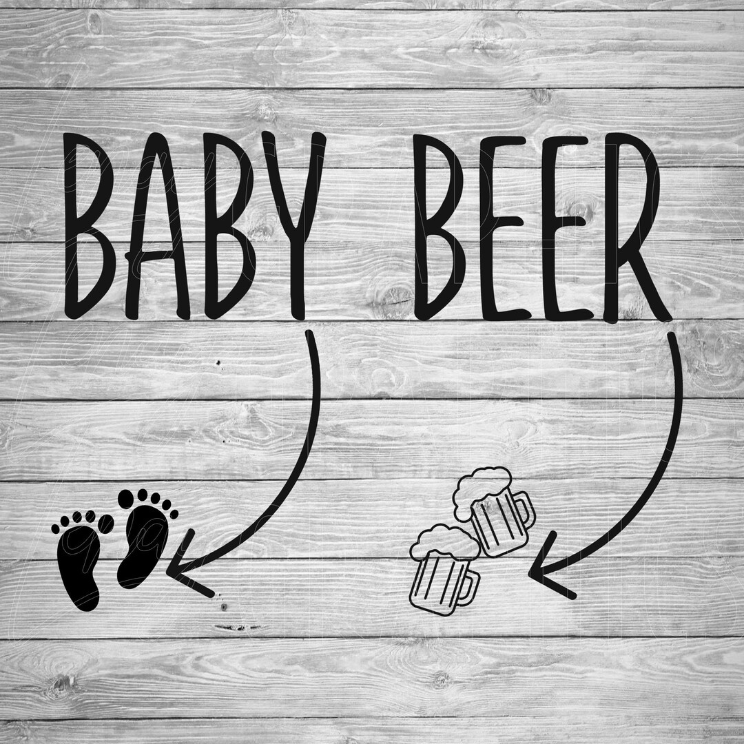 Baby Belly and Beer Belly Pregnancy Digital Download SVG Etsy