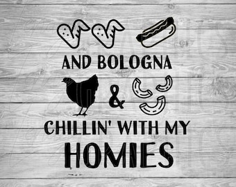 Chicken wing Hot dog Bologna Saying | Digital Download | SVG | Kids design | Child