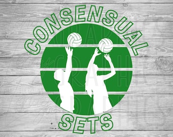 Consensual Sets | Volleyball | SVG PNG | Digital Download