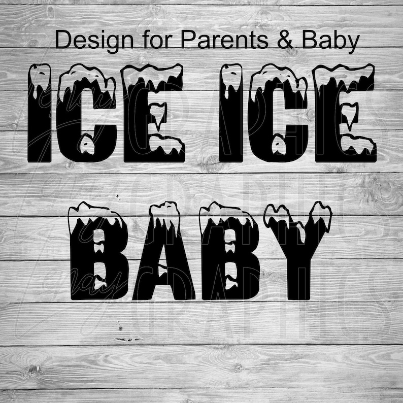 Ice Ice Baby Digital Download SVG Pregnancy Announcement Etsy