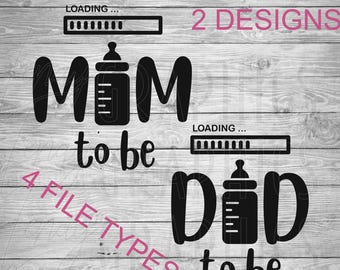 Futuras mamás y papás / SVG PNG / Descarga digital