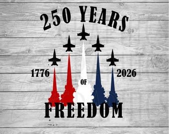 250 aniversario de EE. UU. / 4 de julio / Libertad / SVG PNG / Descarga digital