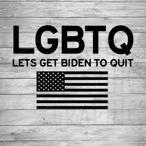 LGBTQ Lets get Biden to quit | Digital Download | SVG PNG | Political humor | Trump | Biden | Conservative | Election | Republican