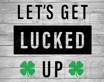 ¡Que la suerte nos acompañe! / Diseño para el Día de San Patricio / Descarga digital / SVG