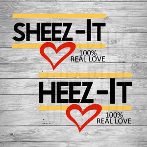 Sheezit Heezit San Valentín / Parejas Día de San Valentín / Descarga digital / SVG / Cheezit