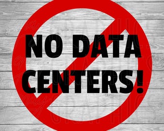 Protesta en centro de datos / SVG PNG / Descarga digital