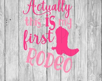 Diseño de primer cumpleaños de rodeo / SVG PNG / Descarga digital