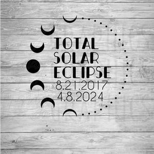 Solar Eclipse | SVG PNG | Digital Download