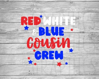 Cousin Crew / 4 de julio / 250.º aniversario de Estados Unidos / Descarga digital SVG PNG