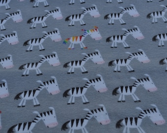 Rainbow Zebra doble franela recibiendo manta