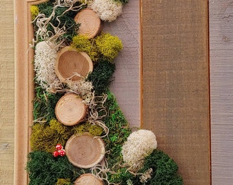 Moss Art: Woodland Fairy Garden Decor with Mushrooms