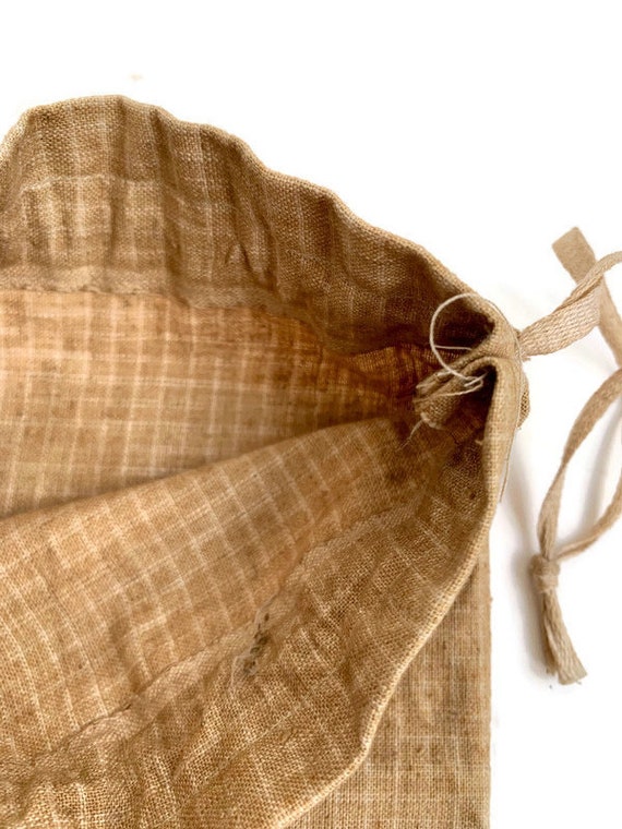 Civil War Era Homespun Ditty Bag or Seed Bag - image 3