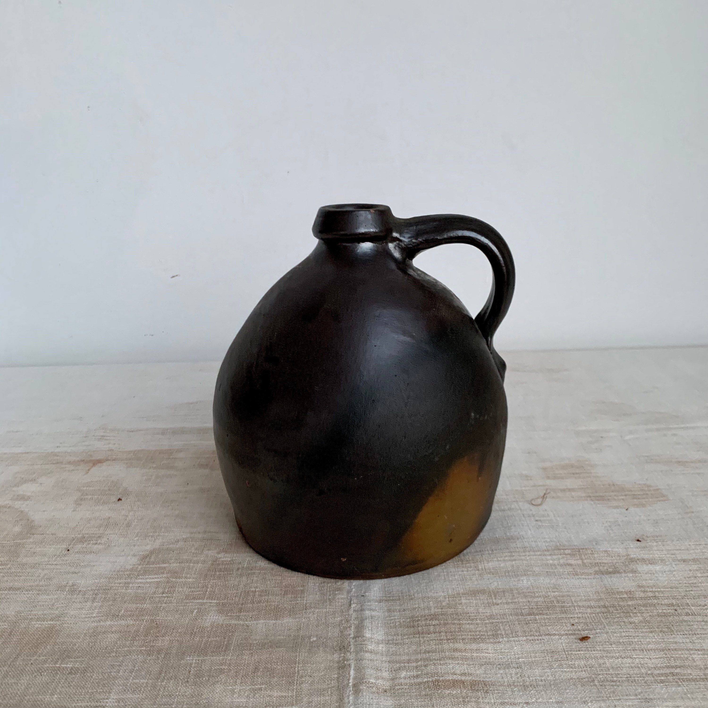 Antique Beehive Moonshine Jug // Gray Black Stoneware Whiskey Etsy