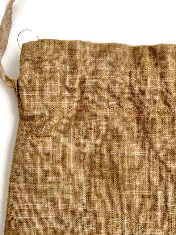 Civil War Era Homespun Ditty Bag or Seed Bag - image 2