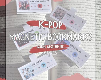 K-Pop Magnetic Bookmarks